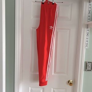 Boys Adidas Orange Track Pants size Youth Large